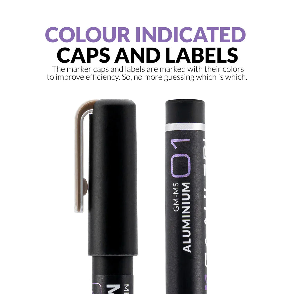 Gaahleri Metallic Series Markers x2 Aluminium
