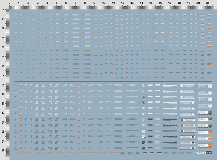 EVO 1/100 White/Dark Gray General (Large) NC05-WG Evolution Studio Decals Evolution Studio 4.99 OEShop