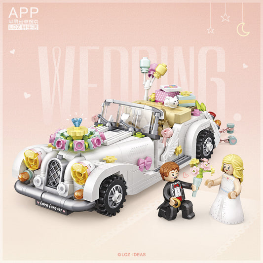 LOZ Mini Block 1119 Wedding car 1/20 Scale - 676 Pcs Model Bricks Building Blocks