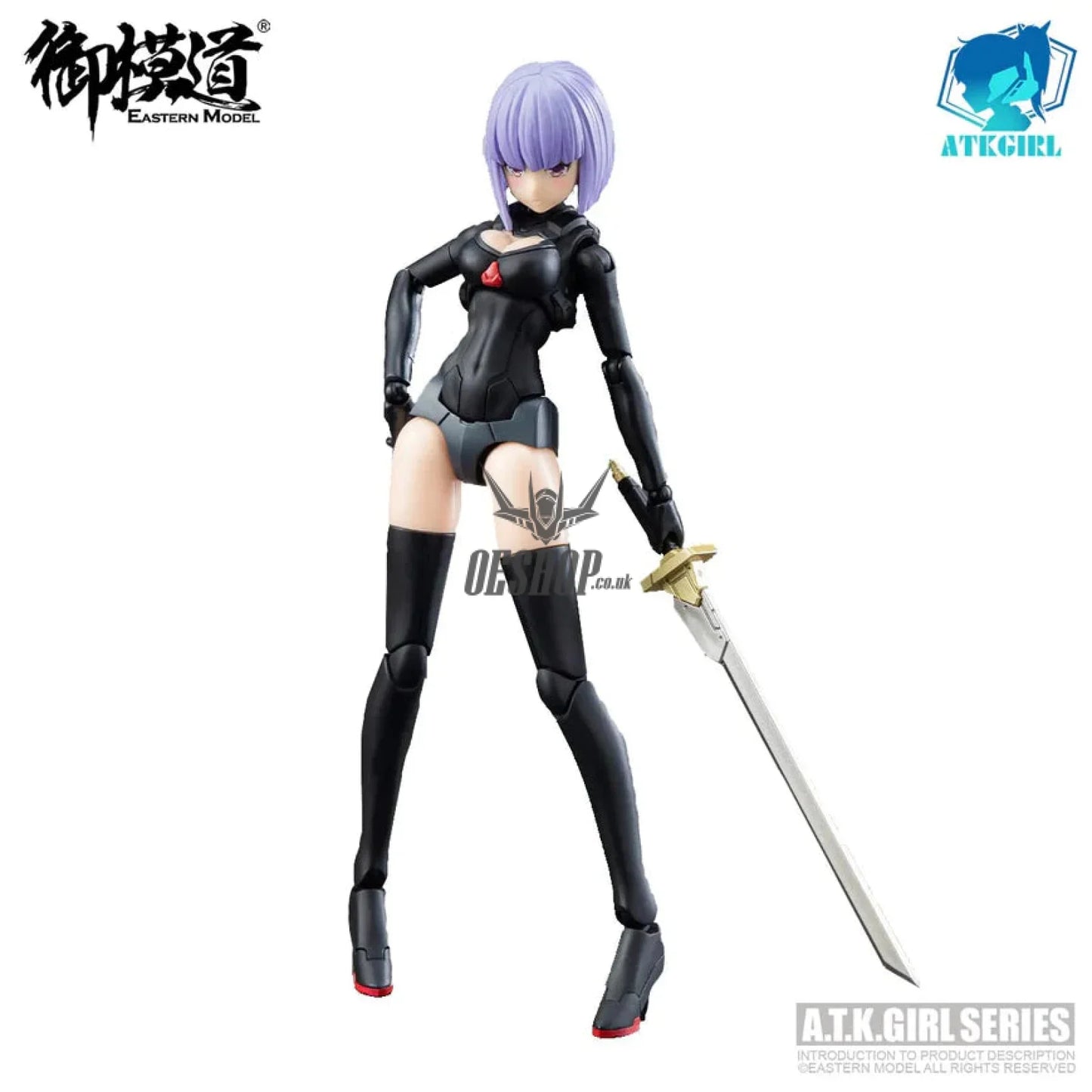 1/12 Eastern Model A.t.k. Girl Shadowhunter Jw-021/Jw-059 Scale Kits