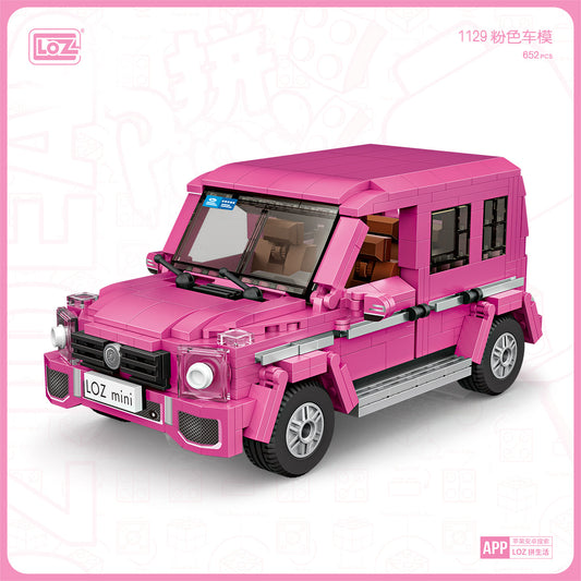 LOZ Mini Block 1129 Pink SUV - 652 Pcs Model Bricks Building Blocks