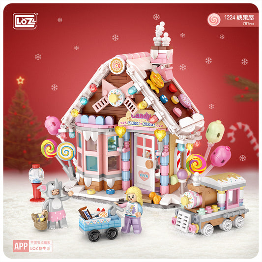 LOZ Mini Block 1224 Candy house - 781 Pcs Model Bricks Building Blocks