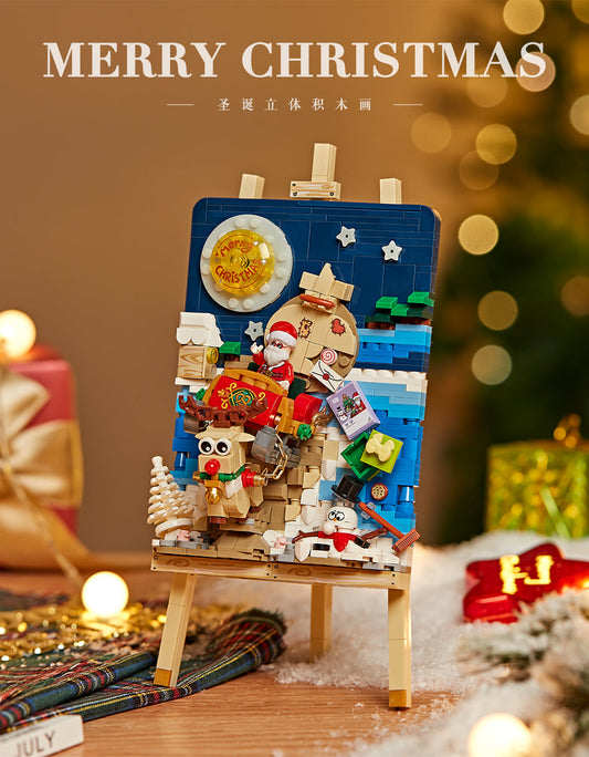 LOZ Mini Block 1282 Sleigh car - 646 Pcs Model Bricks Building Blocks