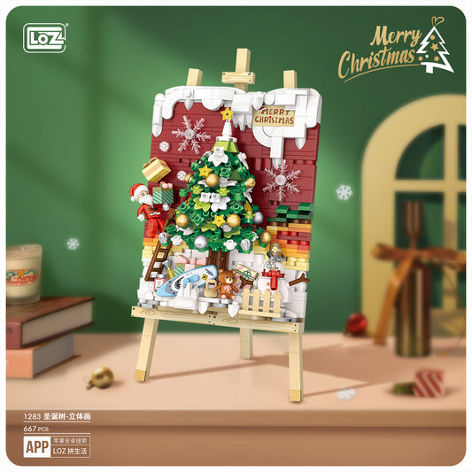 LOZ Mini Block 1283 christmas tree - 667 Pcs Model Bricks Building Blocks