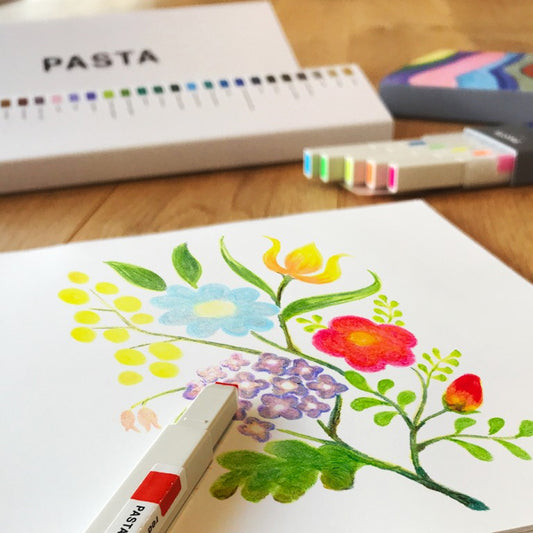 Kokuyo Graphic Pasta Soft Markers - Fluorescent 5 Colour Set KOKUYO 14.98 OEShop