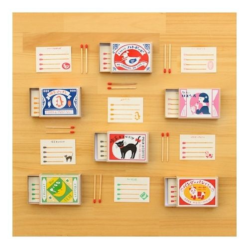 Retro Diary Match Box Memo Cafe Penguin Furukawashiko 3.99 OEShop