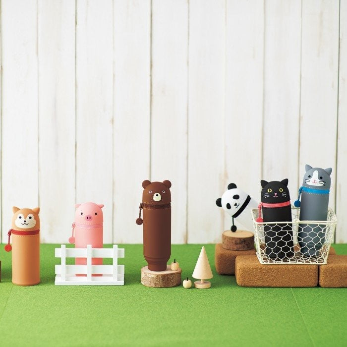 LIHIT LAB PuniLabo Stand Pen Case Large BIG size - Bear A7714-1 LIHIT LAB. 15.99 OEShop