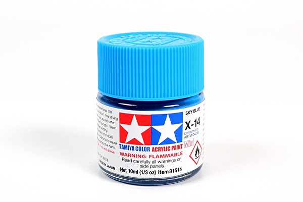 TAMIYA 81514 ACRYLIC MINI X-14 SKY BLUE 10ml Tamiya 1.85 OEShop
