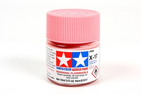 TAMIYA 81517 ACRYLIC MINI X-17 PINK 10ml Tamiya 1.85 OEShop