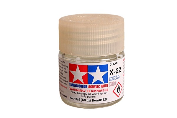 TAMIYA 81522 ACRYLIC MINI X-22 CLEAR 10ml Tamiya 1.85 OEShop