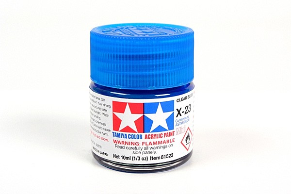 TAMIYA 81523 ACRYLIC MINI X-23 CLEAR BLUE 10ml Tamiya 1.85 OEShop