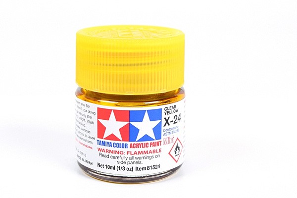 TAMIYA 81524 ACRYLIC MINI X-24 CLEAR YELLOW 10ml Tamiya 1.85 OEShop