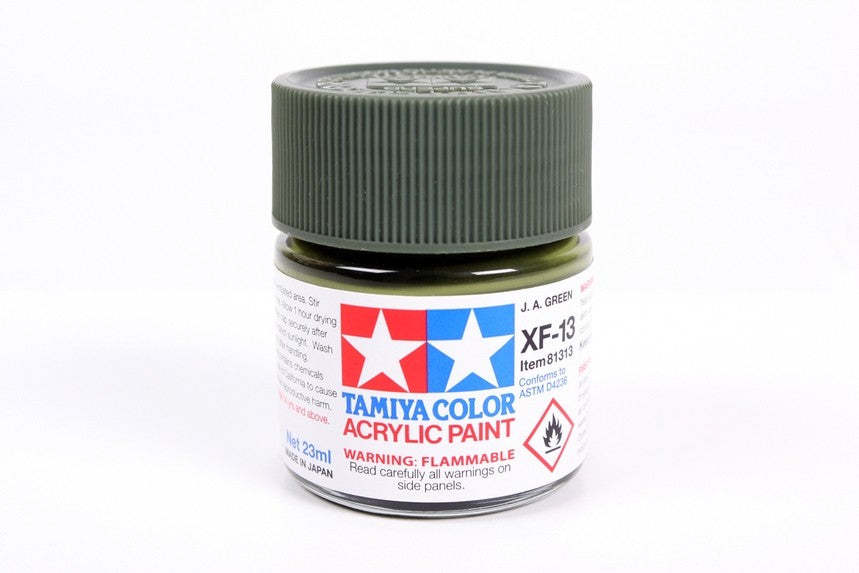 TAMIYA 81713 ACRYLIC MINI XF-13 J.A. GREEN 10ml Tamiya 1.85 OEShop