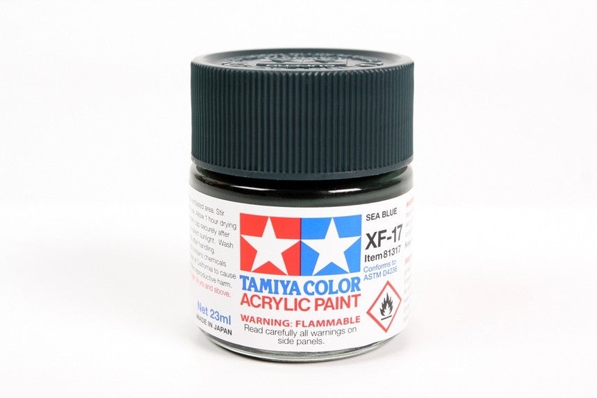 TAMIYA 81717 ACRYLIC MINI XF-17 SEA BLUE 10ml Tamiya 1.85 OEShop