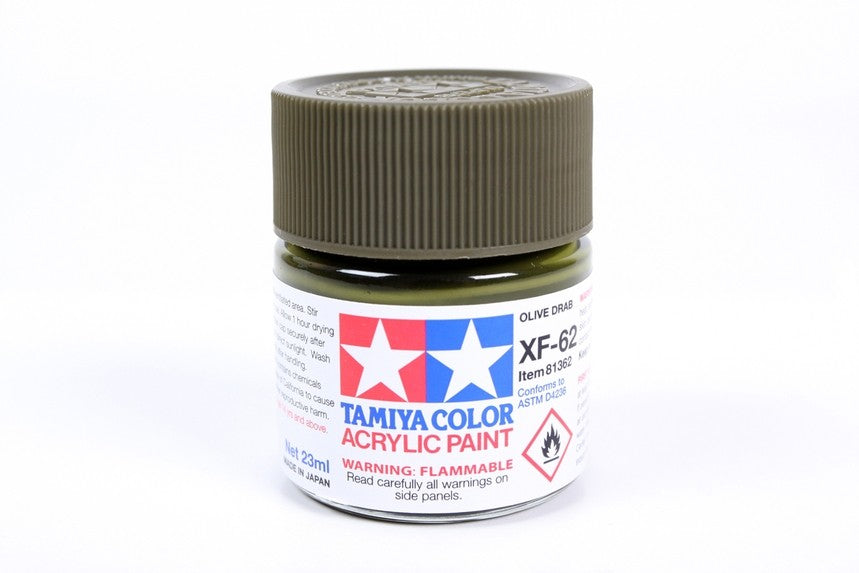 TAMIYA 81762 ACRYLIC MINI XF-62 OLIVE DRAB 10ml Tamiya 1.85 OEShop