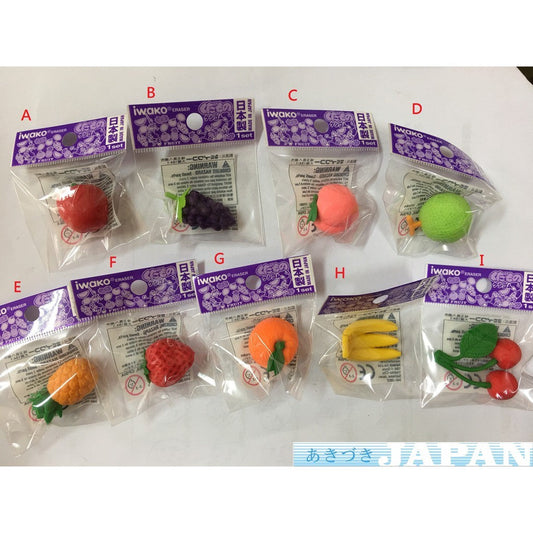 IWAKO Erasers Fruit Assort Single Erasaer Iwako 0.99 OEShop
