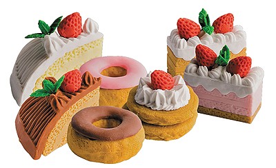 IWAKO Erasers Cake 7 Types Assort Single Erasaer Iwako 0.99 OEShop
