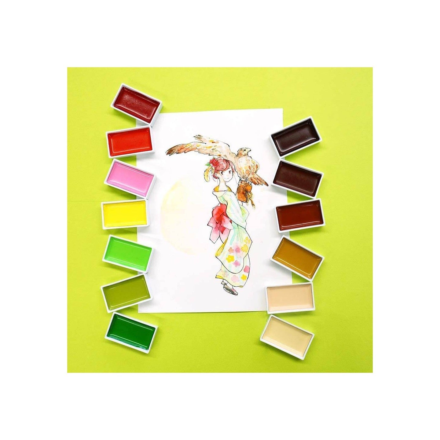 Kuretake Gansai Tambi 18 Watercolour Paints Set MC20/18V Kuretake 19.98 OEShop