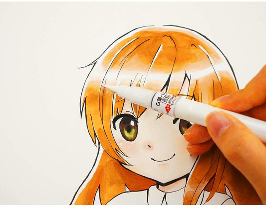 Kuretake Zig Cartoonist Brush Pen White CNBW-01S Kuretake 6.99 OEShop