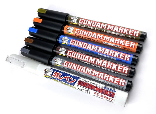 GSI Mr.Hobby GMS122 Gundam Marker Pouring Inking Pen Set (5 Colours + Eraser Pen) GSI Creos Mr. Hobby 16.98 OEShop