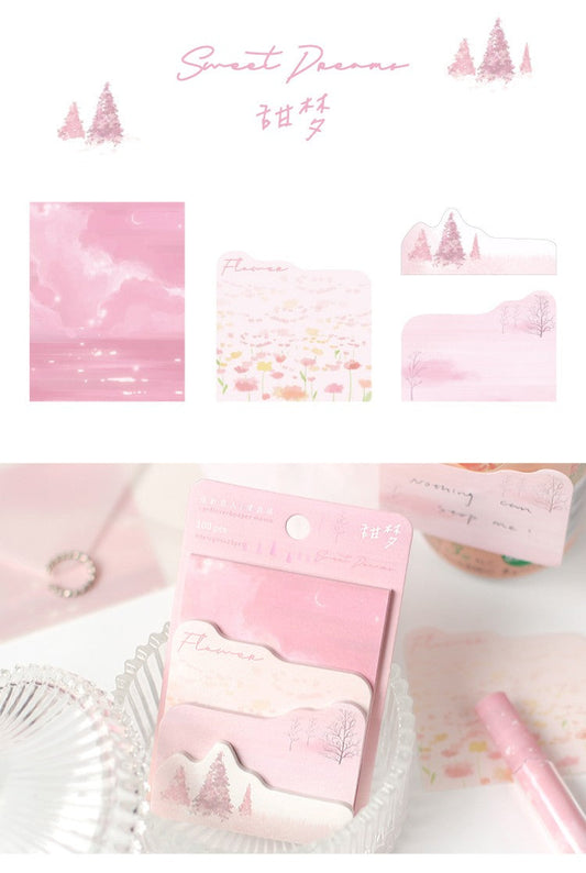 Card Lover Memo Notes Dream Traveler Tearable 4 designs x 25pcs OEShop 1.99 OEShop