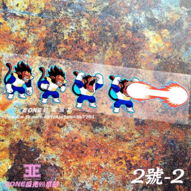 EONE Stickers Reflective Anime Waterproof Car & Glass Sticker STI0073