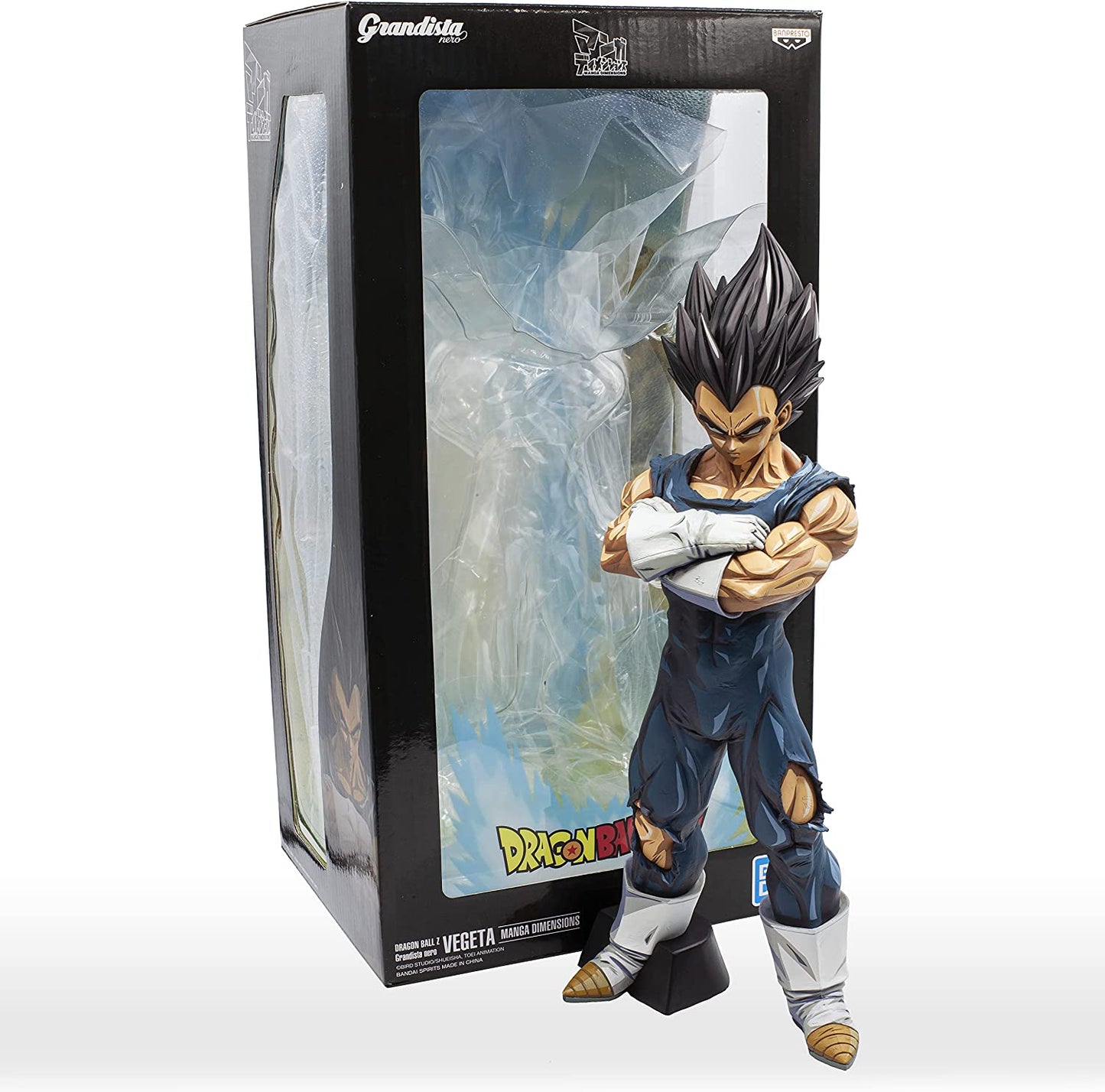 Banpresto Dragon Ball Z Grandista nero Vegeta Manga Dimensions BP18138 27cm