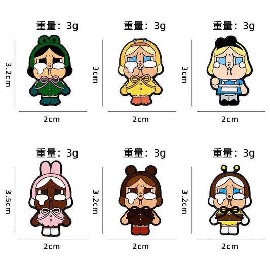 Pin Badge CZ3367 Cute Crying Character Animal Costume Enamel Pin Badge – Kawaii Collectible Brooch