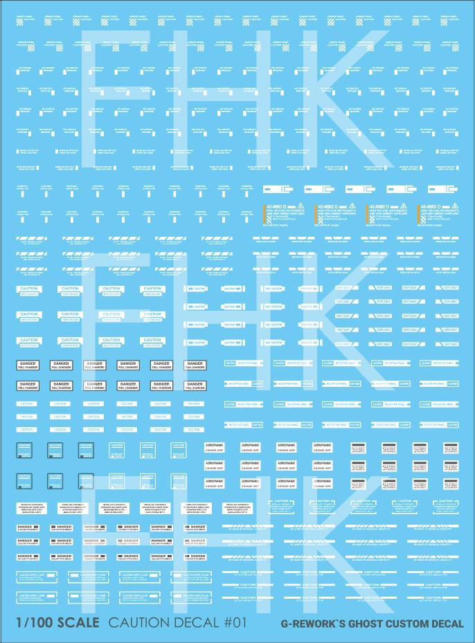 G-Rework Decals - Caution White 01 CD-CAU-01 G-Rework 5.99 OEShop