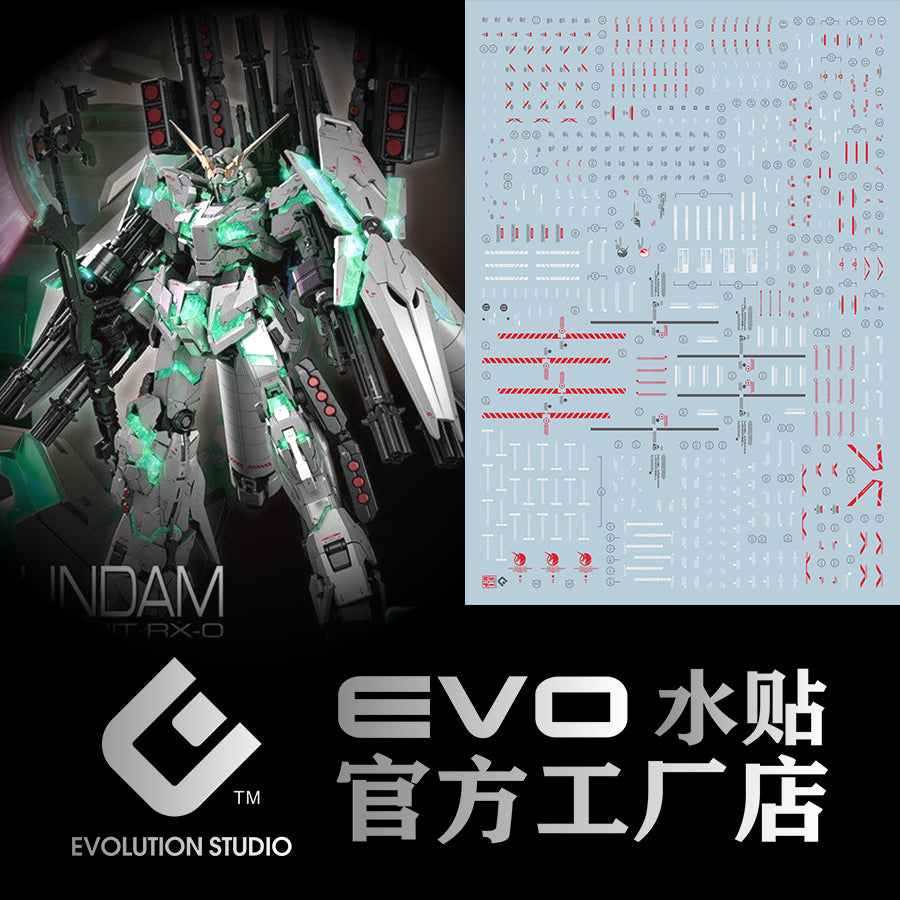 EVO E-RG30 RG Full Armor Unicorn UV Evolution Studio Decals