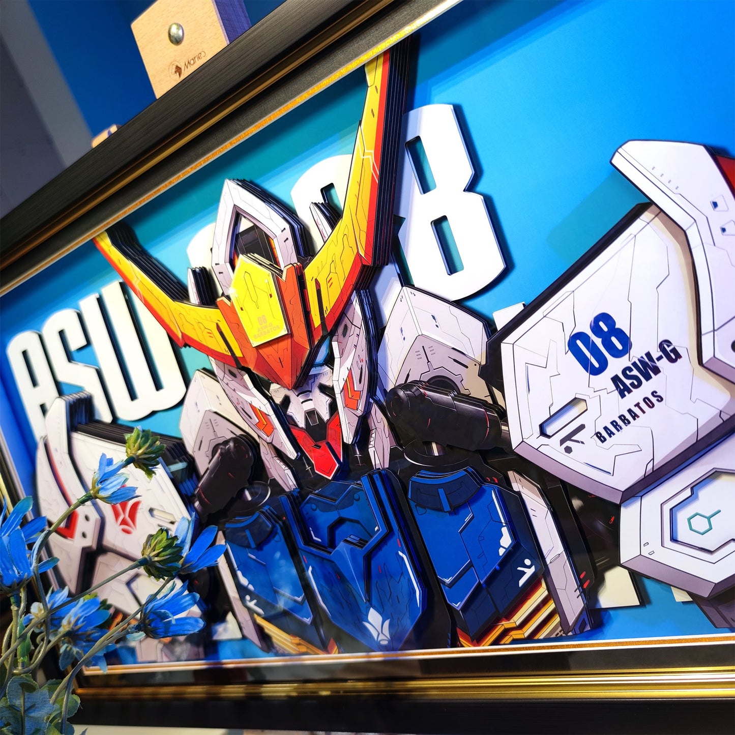 Framed Arts Handmade 3D Decor Paper Art ASW-G-08 Barbatos Picture