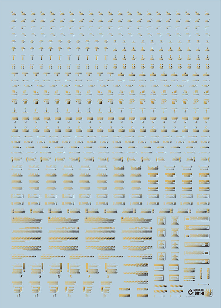EVO General Chrome RB01-GD Gilding Evolution Studio Decals