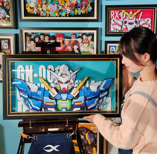 Framed Arts Handmade 3D Decor Paper Art Gn-001 Exia Gundam Picture Frames