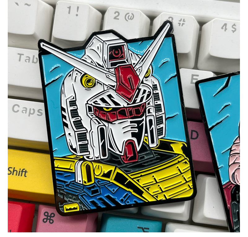 Mecha Mobile Suit Enamel Pin Custom Made Anime Robot Big Badge XZ188