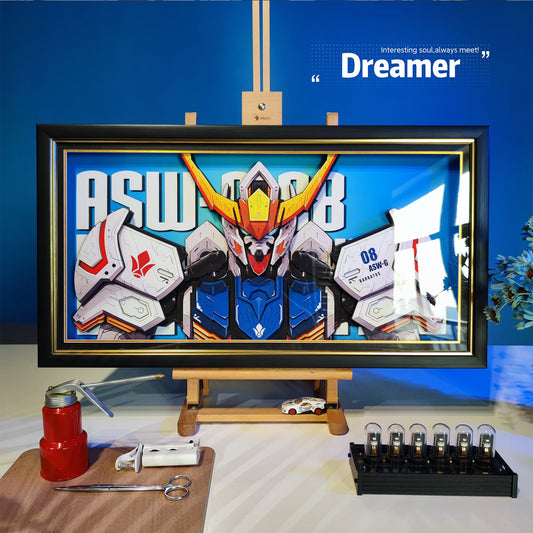 Framed Arts Handmade 3D Decor Paper Art ASW-G-08 Barbatos Picture