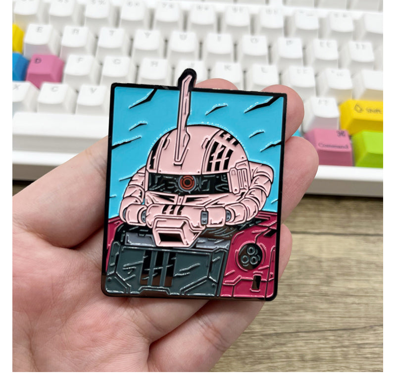Mecha Mobile Suit Enamel Pin Custom Made Anime Robot Big Badge XZ188