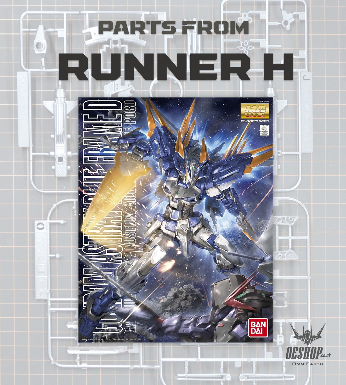 PART - 1/100 MG Gundam Astray Blue Frame D - Runner H