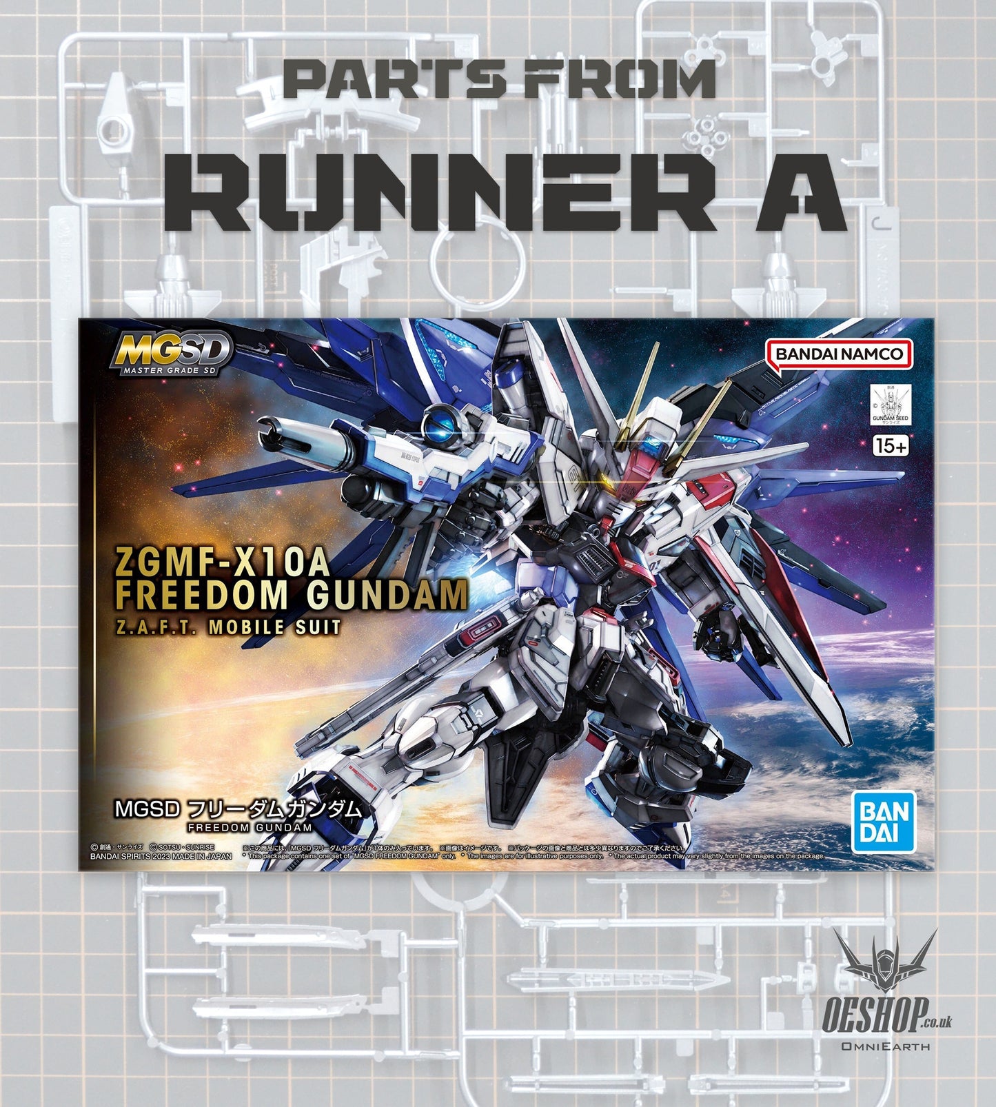PART - MGSD Freedom Gundam - Runner A
