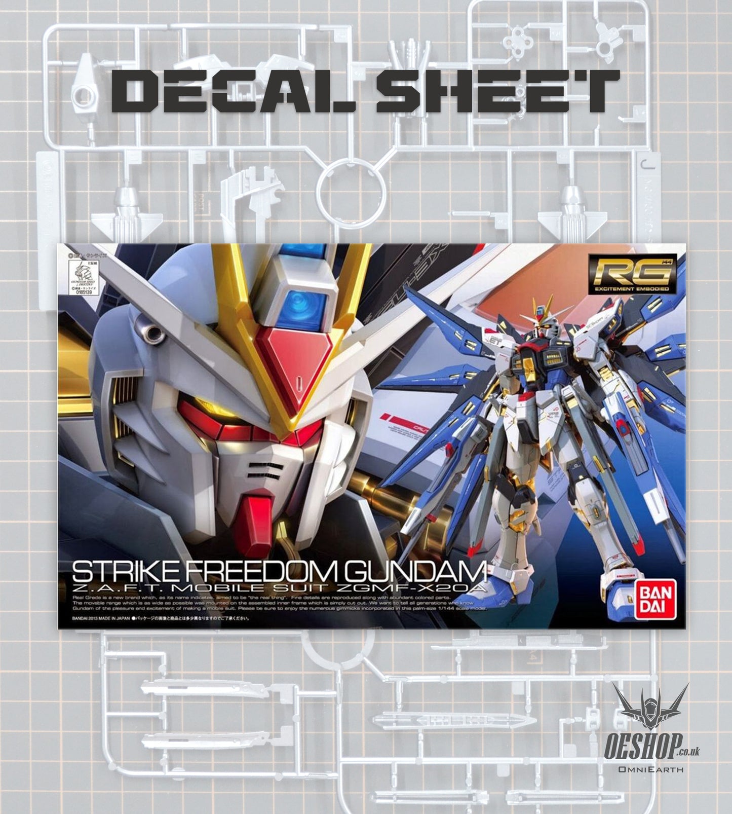 PART - 1/144 RG 14 ZGMF-X20A Strike Freedom Gundam - Decals