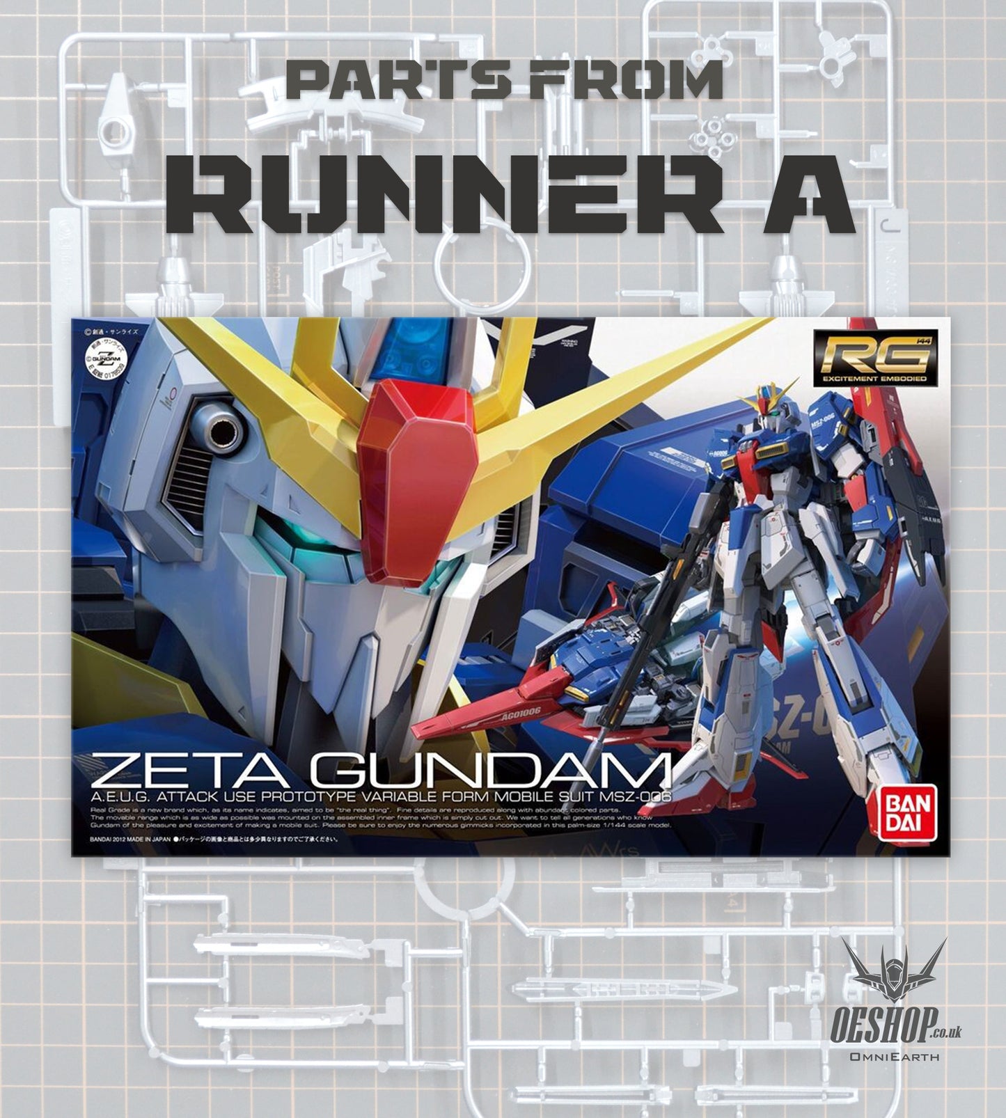 PART - 1/144 RG 10 MSZ-006 Zeta Gundam - Runner A