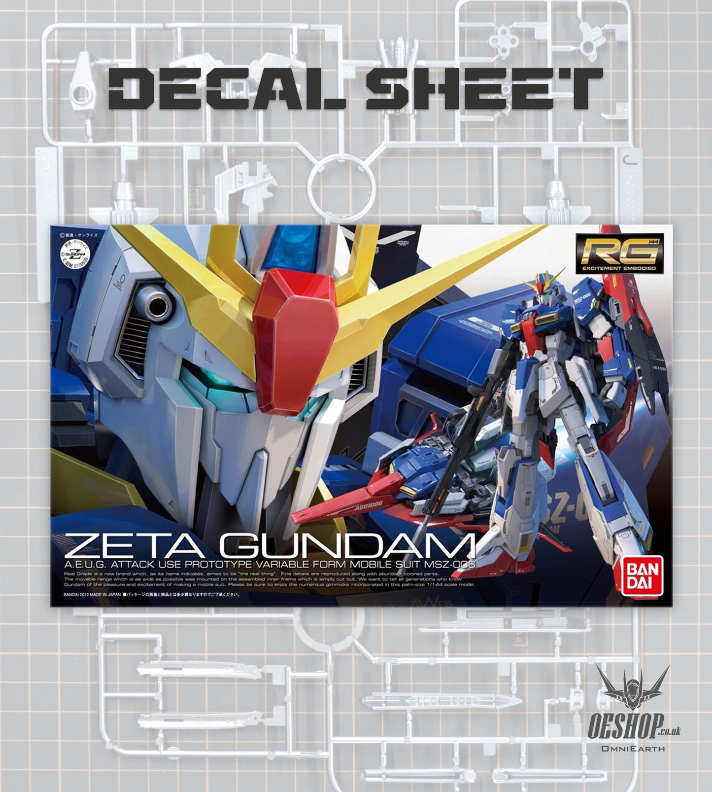 PART - 1/144 RG 10 MSZ-006 Zeta Gundam - Decals
