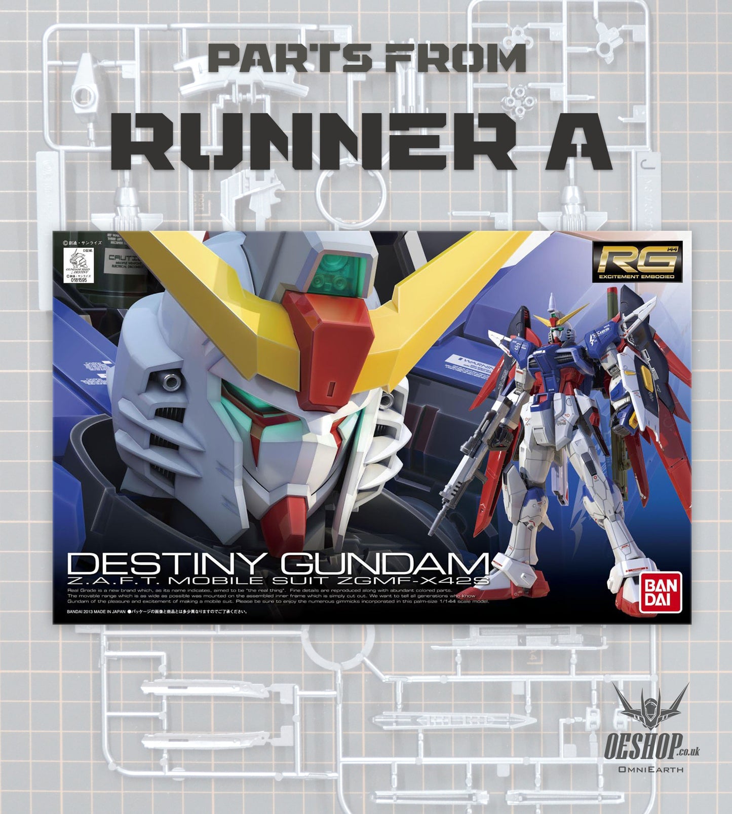 PART - 1/144 RG 11 ZGMF-X42S Destiny Gundam - Runner A