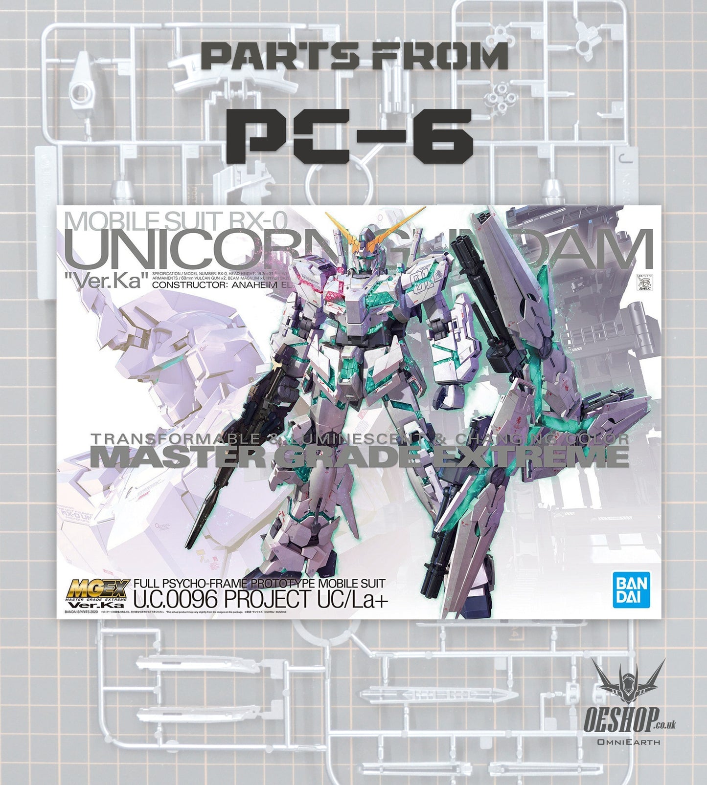 PART - 1/100 MGEX Unicorn Gundam Ver.Ka - Runner PC-6