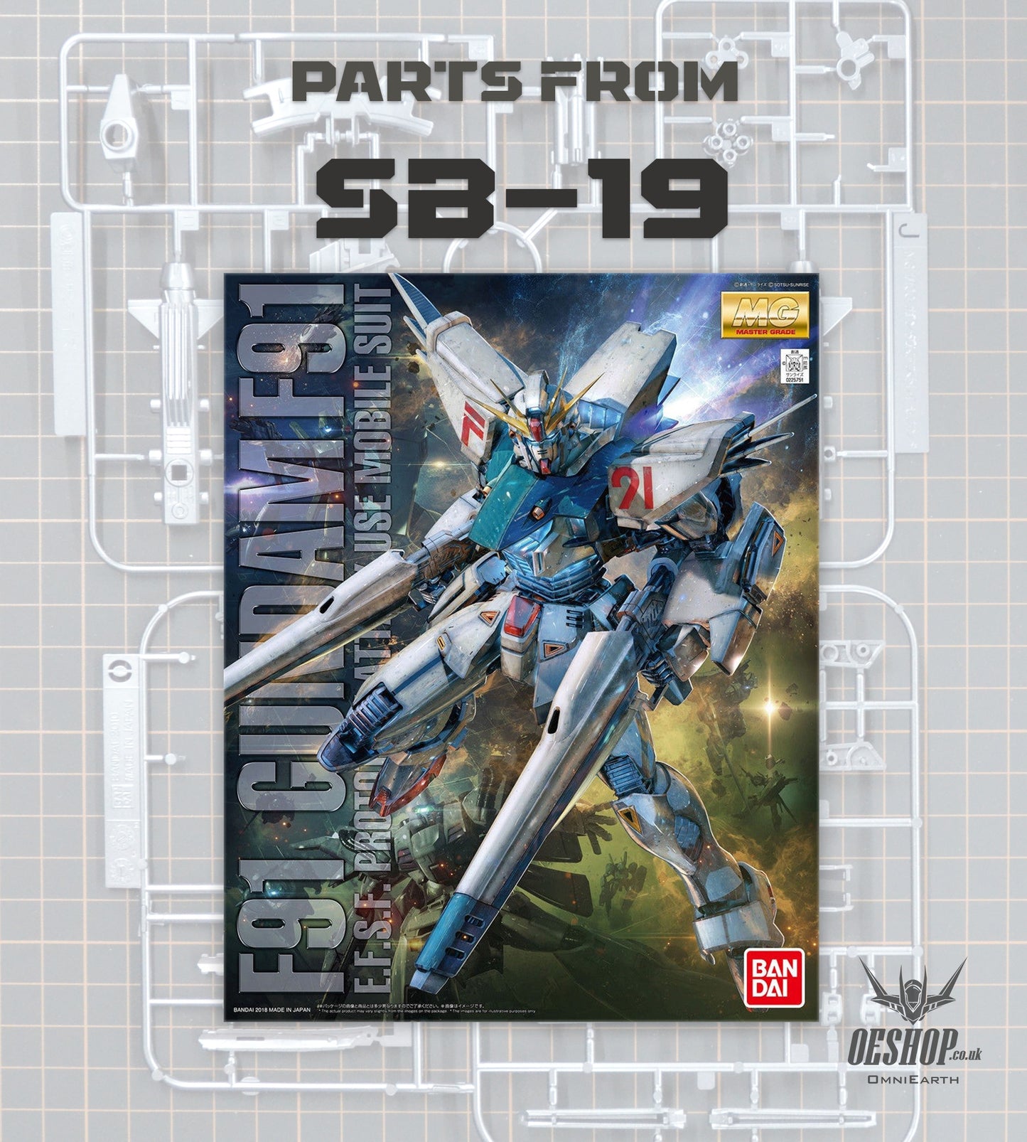 PART - 1/100 MG F91 Gundam F91 2.0 - Runner SB-19