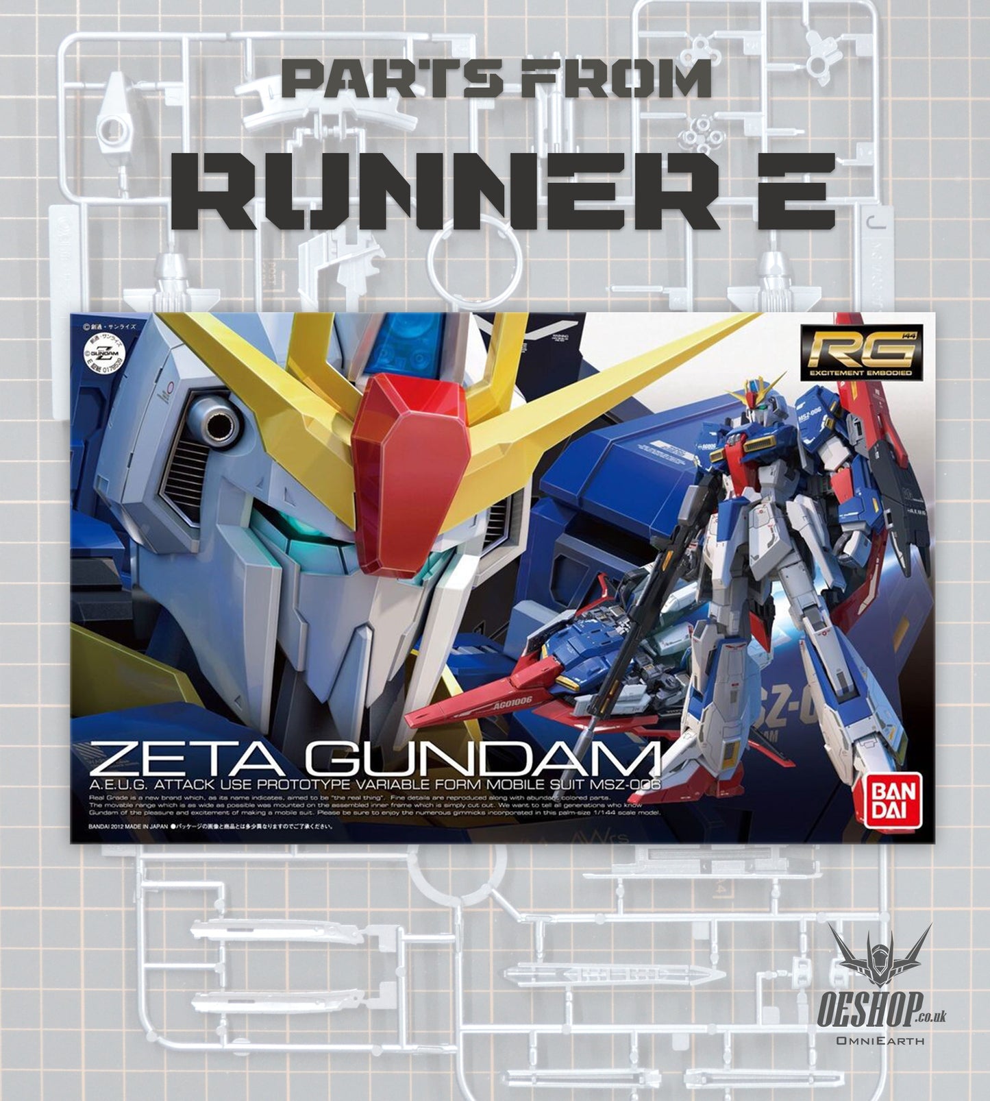 PART - 1/144 RG 10 MSZ-006 Zeta Gundam - Runner E