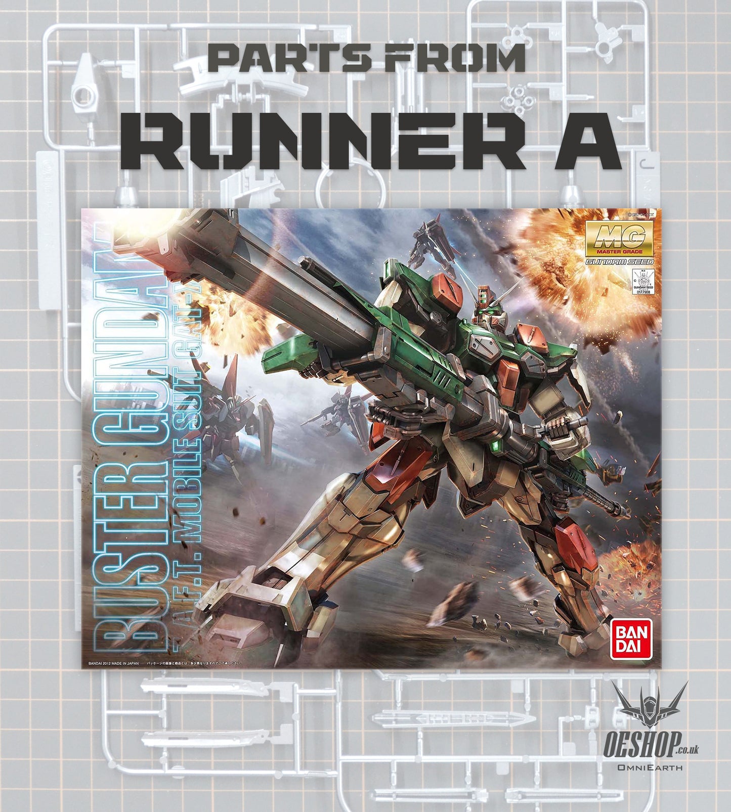 PART - 1/100 MG Buster Gundam - Runner A