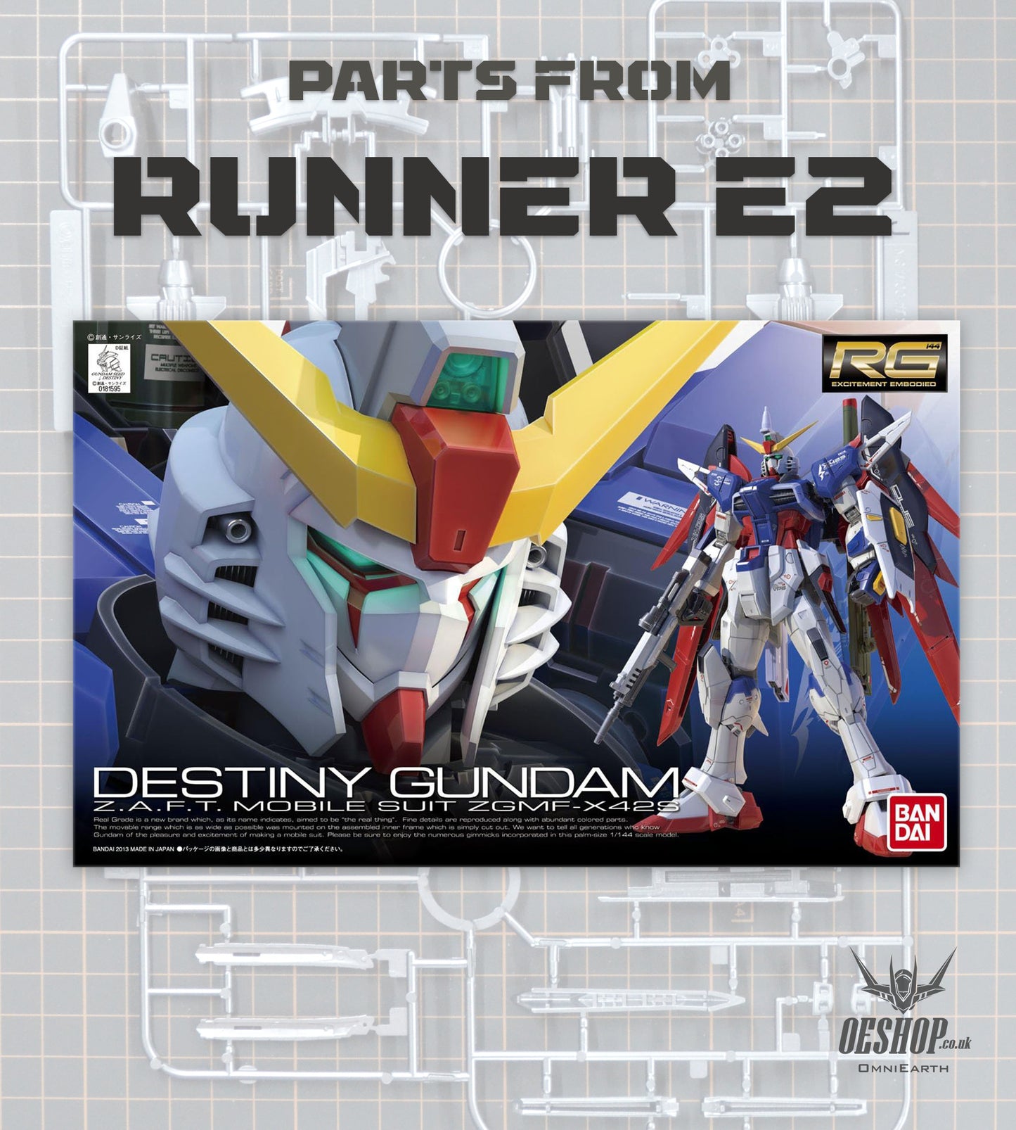 PART - 1/144 RG 11 ZGMF-X42S Destiny Gundam - Runner E2