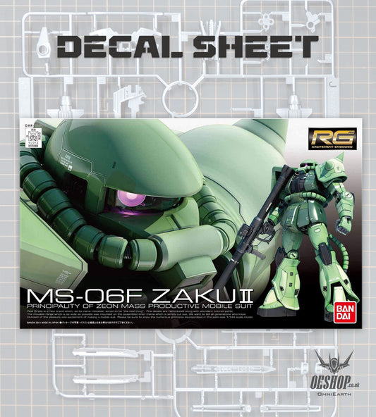 PART - 1/144 RG 04 MS-06F ZAKU II - Stickers & Accessories