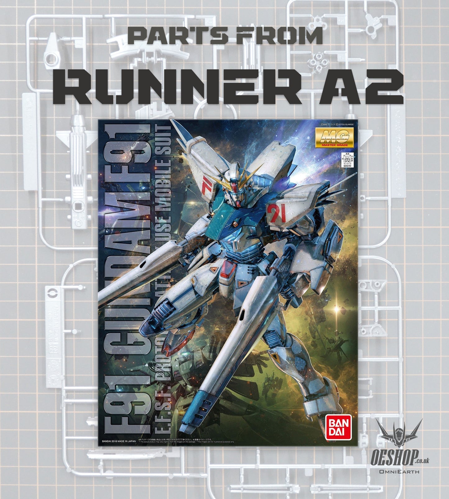 PART - 1/100 MG F91 Gundam F91 2.0 - Runner A2