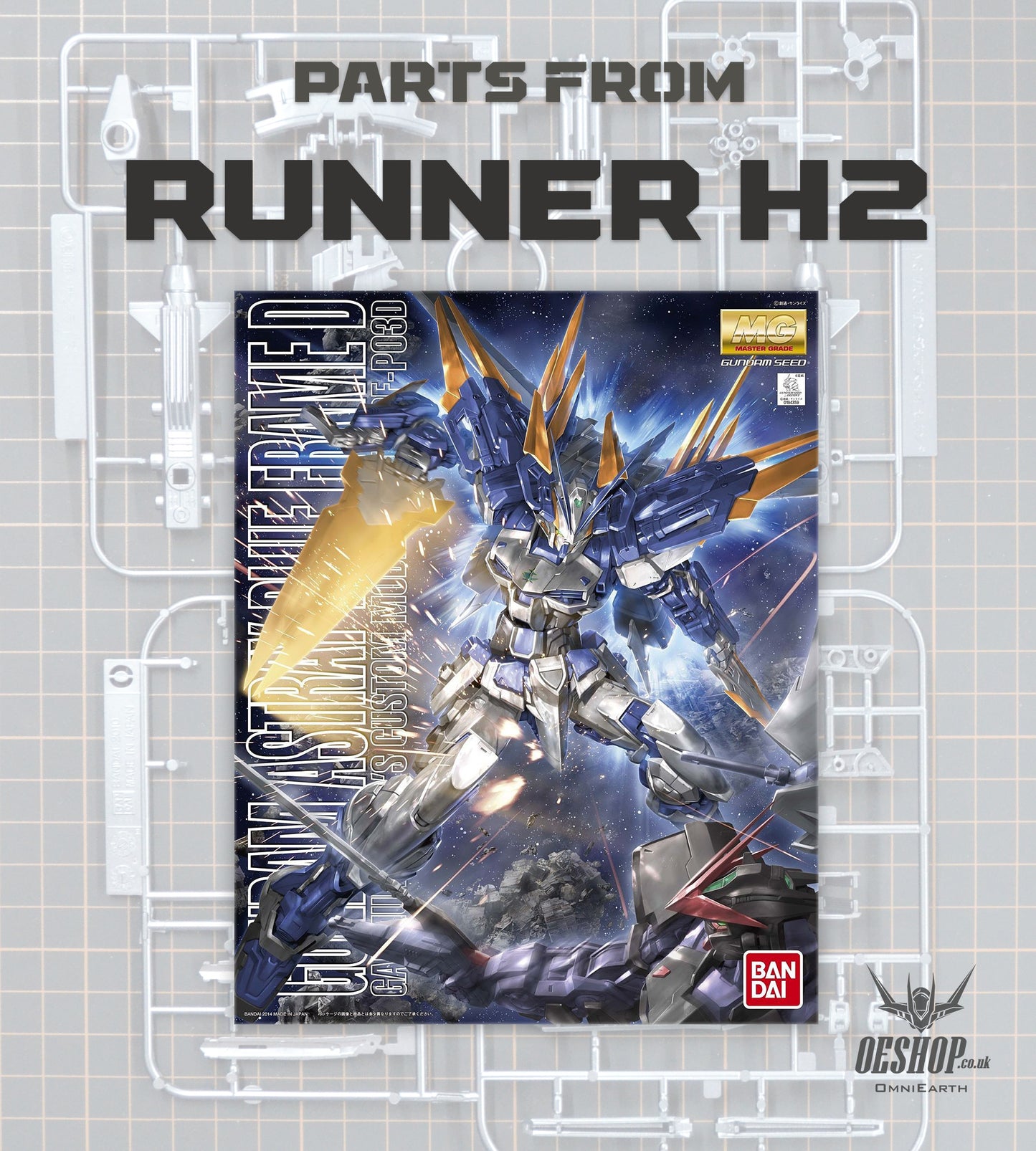 PART - 1/100 MG Gundam Astray Blue Frame D - Runner H2